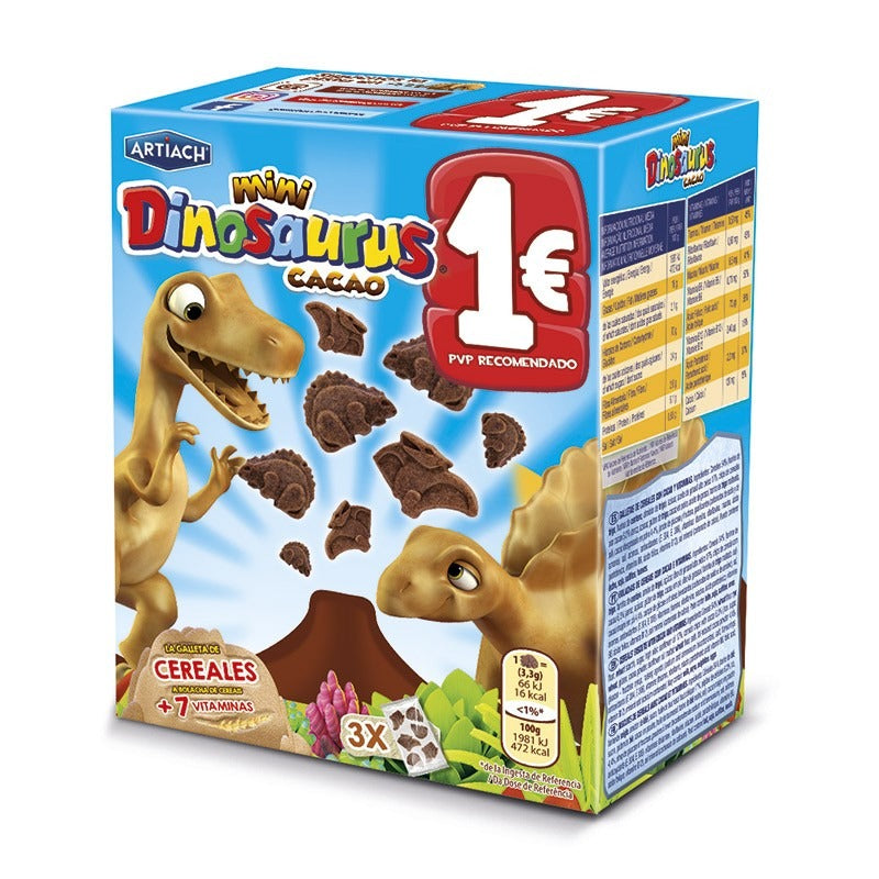 Mini Dinosaurus Cacao – Galletas de Dinosaurio con Cacao